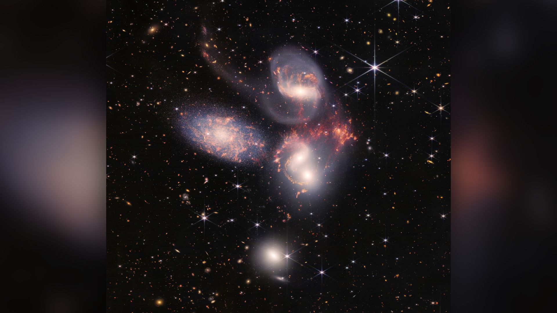 James Webb telescope discovers 'exceptionally rare' 5-galaxy crash in the early universe | Live Science