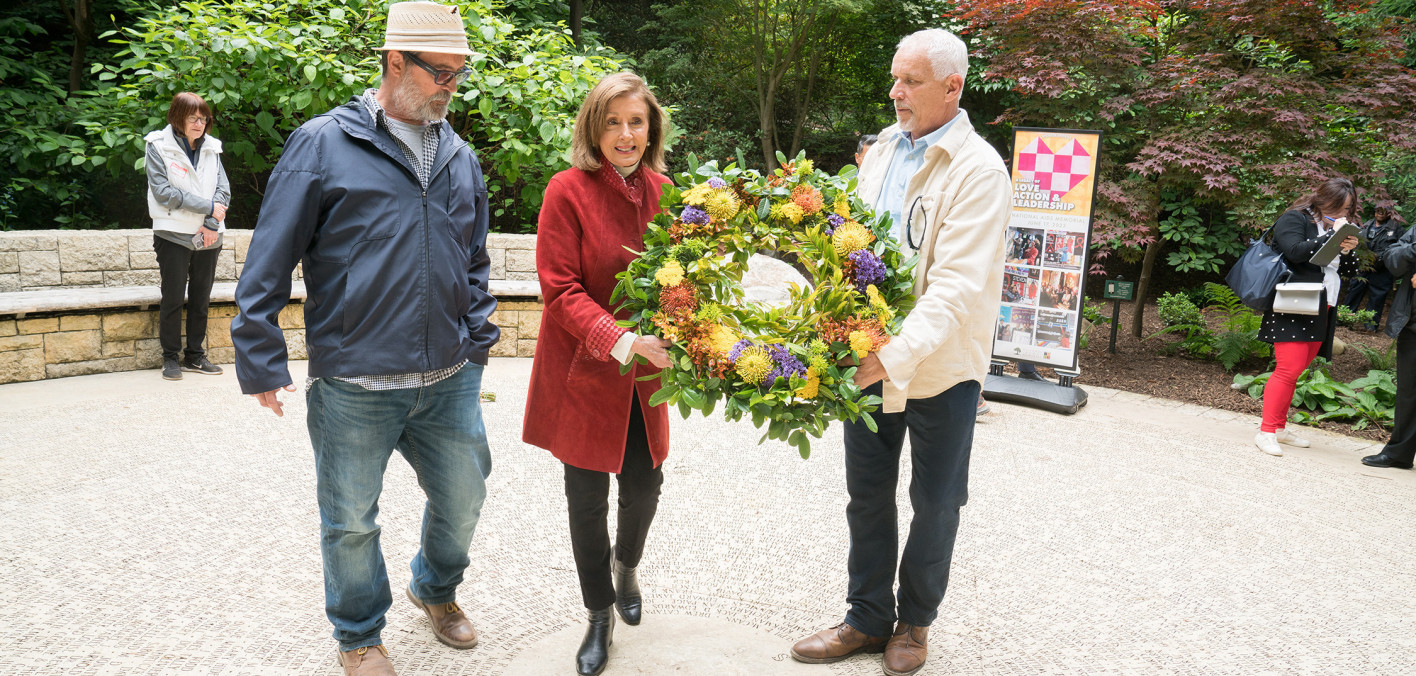 Speaker Emerita Nancy Pelosi Celebrated Her More than Three and a Half Decades of U.S. Congressional Service with the National AIDS Memorial - POZ
