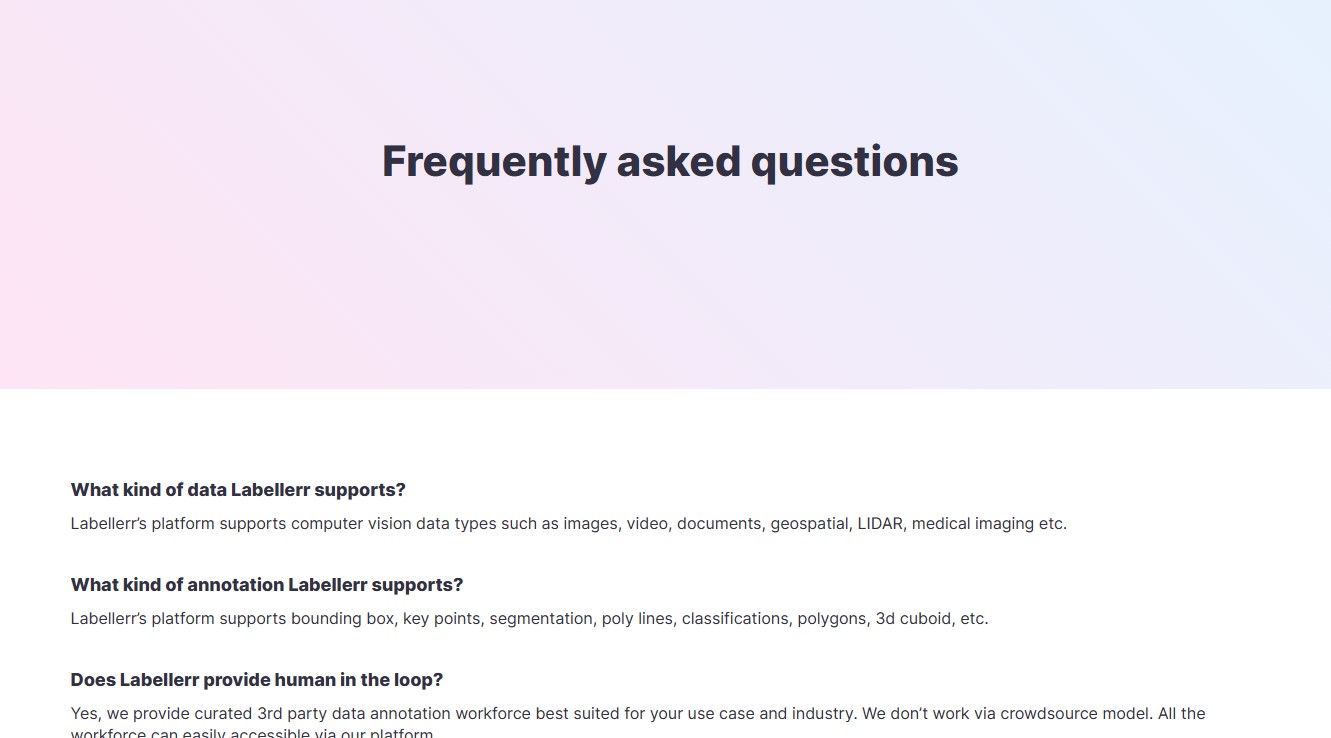FAQs - Labeller