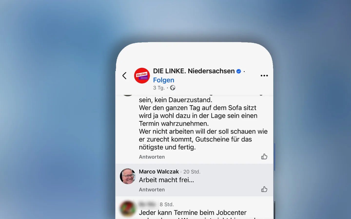 CDU-Politiker aus Seevetal sorgt mit Kommentar „Arbeit macht frei“ für Empörung - seevetal-aktuell.de