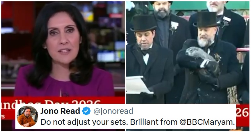 Once again, Maryam Moshiri overshadowed the rest with her funny BBC report on Groundhog Day - The Poke