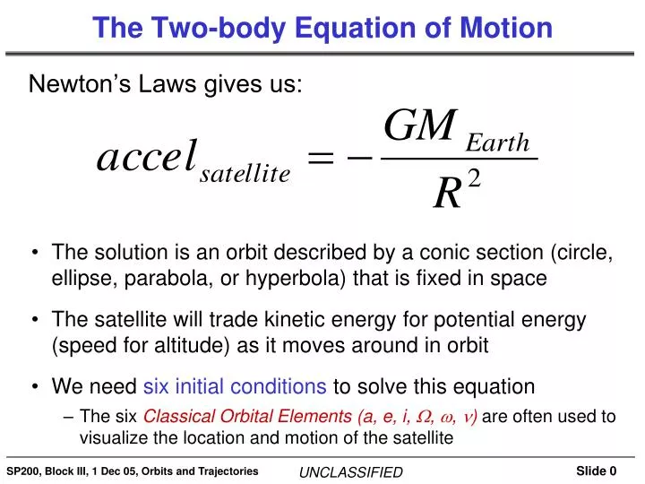 PPT - The Two-body Equation of Motion PowerPoint Presentation, free download - ID:1902455