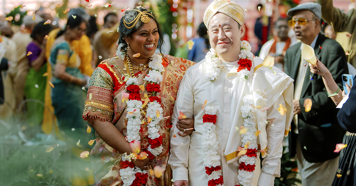 A Maximalist, Cross-Cultural Wedding at the Kimmel Center