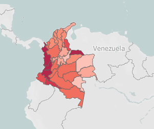 Homicidios en Colombia por cada 100.000 habitantes - Corporación Excelencia en la Justicia