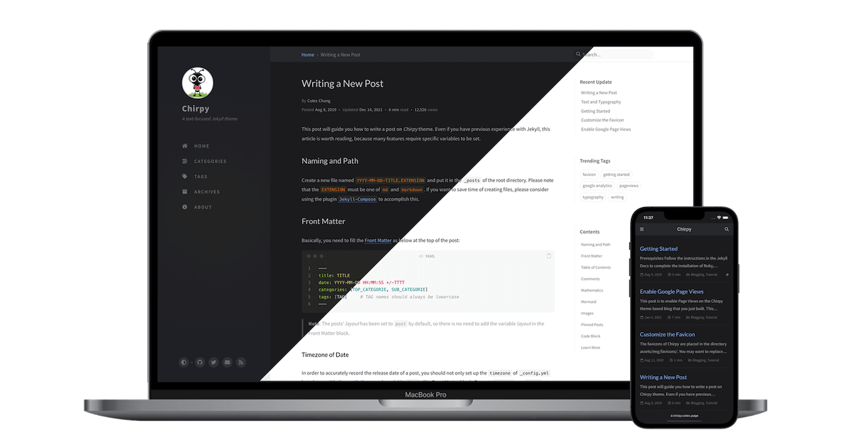Text and Typography | Chirpy