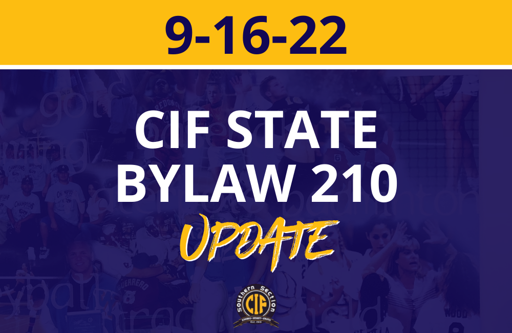 CIF State Bylaw 210 - Physical Assault - CIF Southern Section