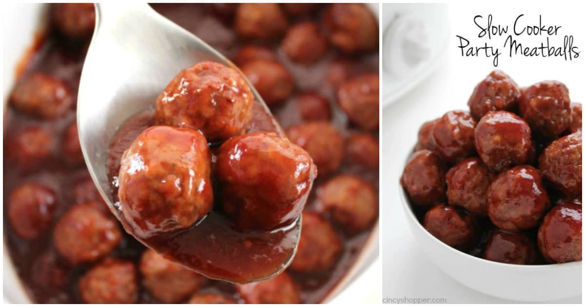 Slow Cooker Party Meatballs - CincyShopper