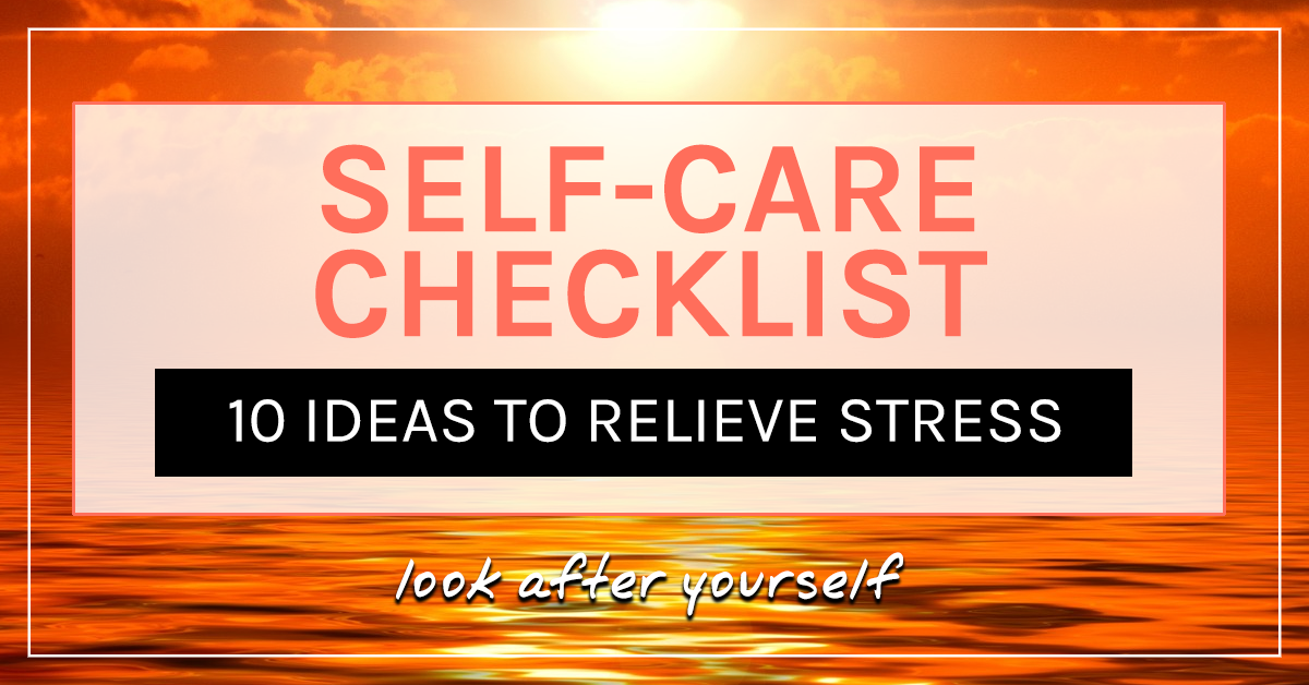 Self-Care Checklist - Free Printable - Cinnamon Sunrise