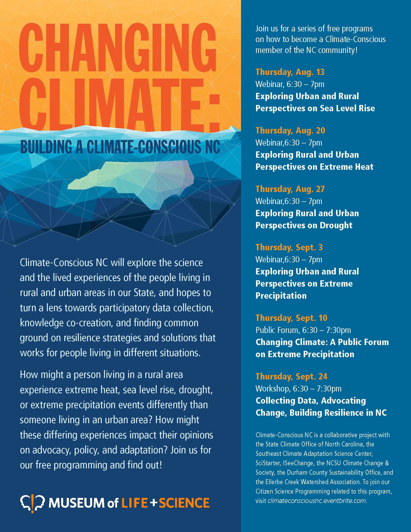 Join Us for Climate-Conscious NC! - North Carolina State Climate Office