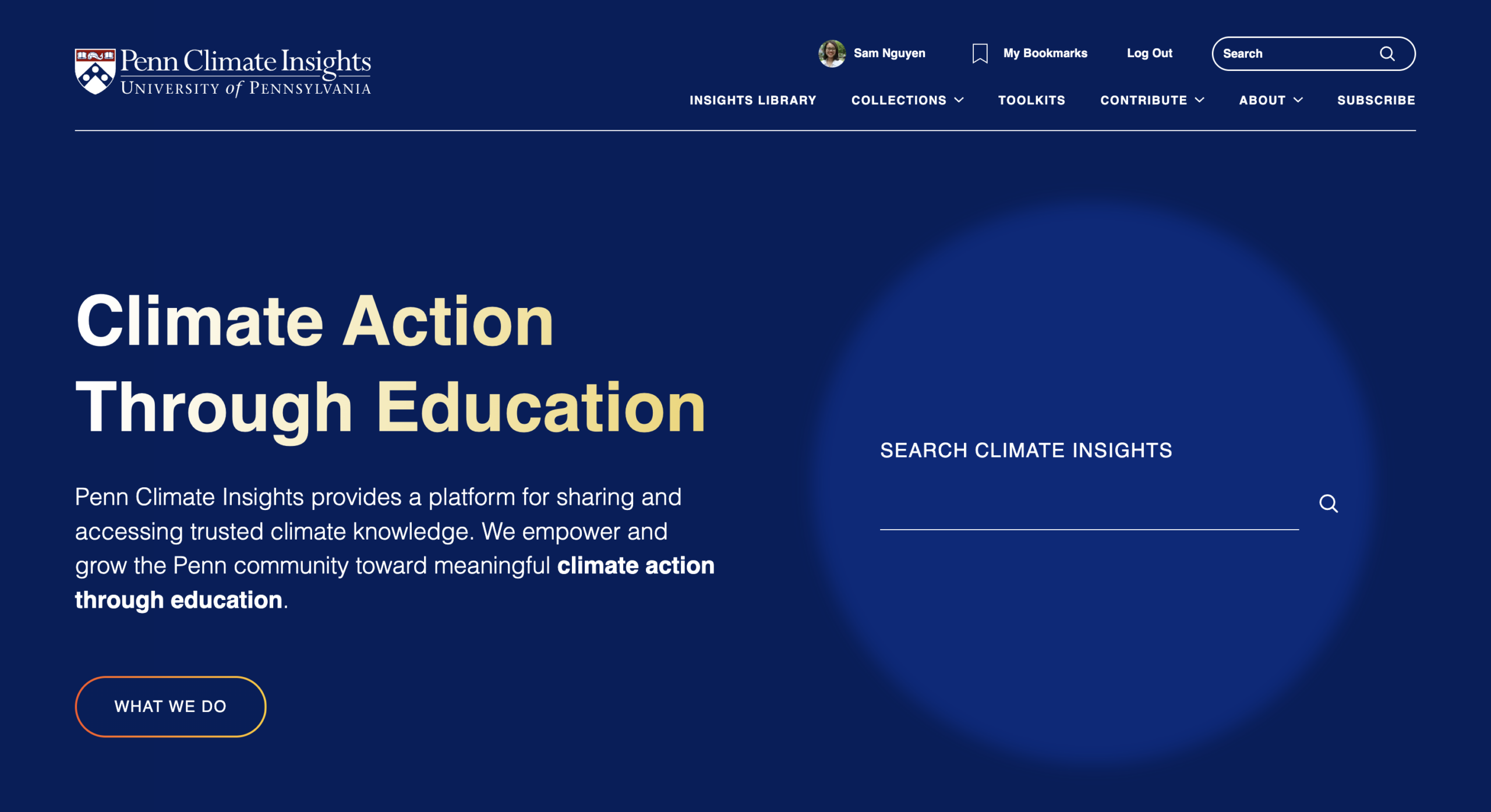A Source for Climate Information - The Office of the Vice Provost for Climate