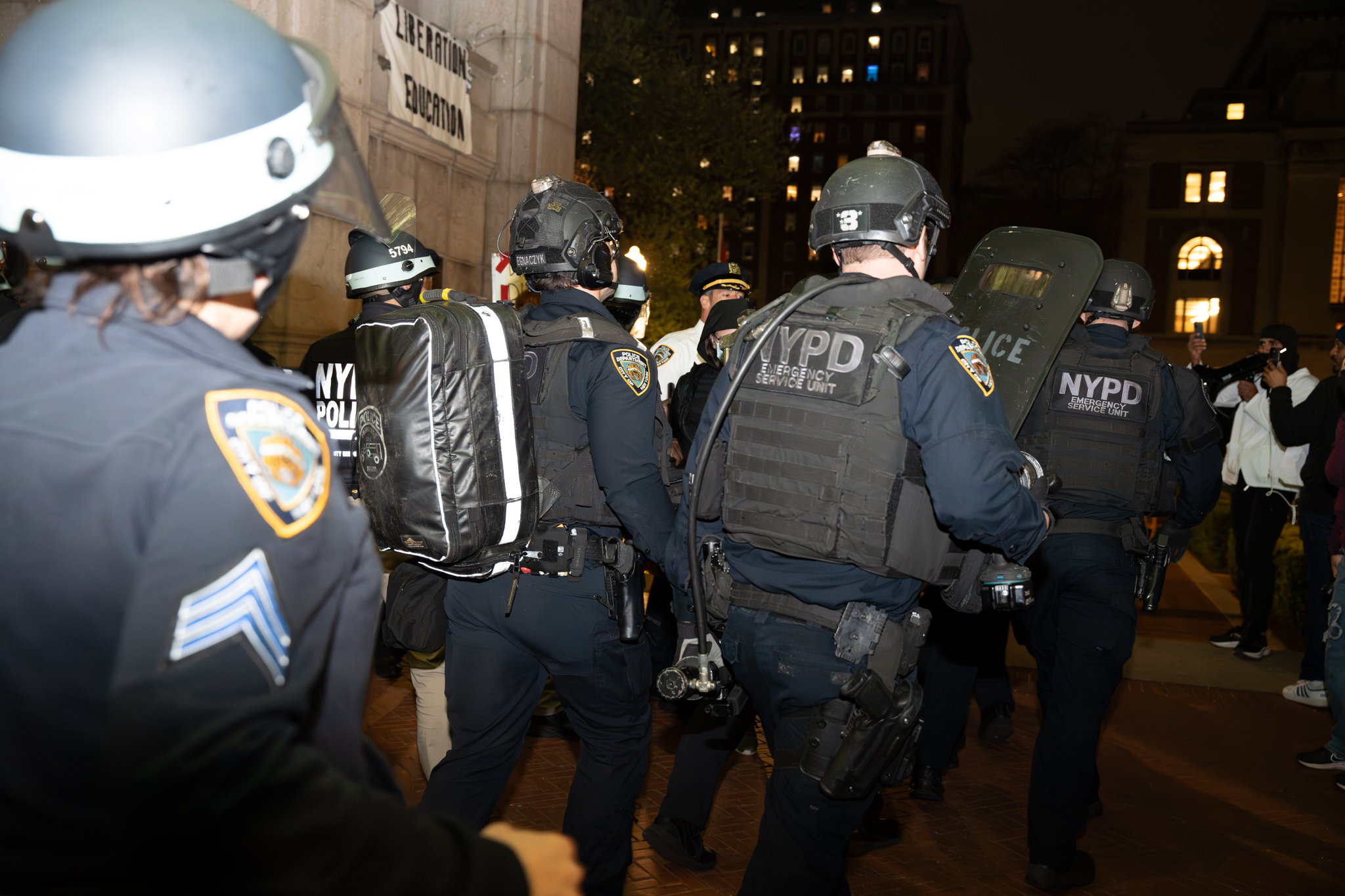 Officer fired gun during Hamilton Hall sweep, NYPD confirms