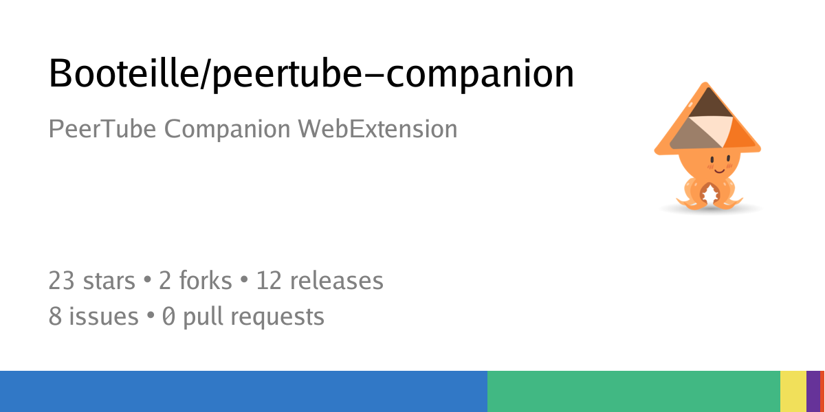 Booteille/peertube-companion: PeerTube Companion WebExtension - Codeberg.org