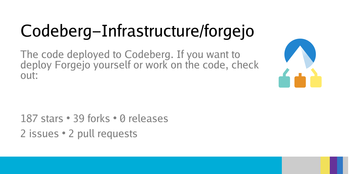 Codeberg-Infrastructure/forgejo: The code deployed to Codeberg. If you want to deploy Forgejo yourself or work on the code, check out: - Codeberg.org