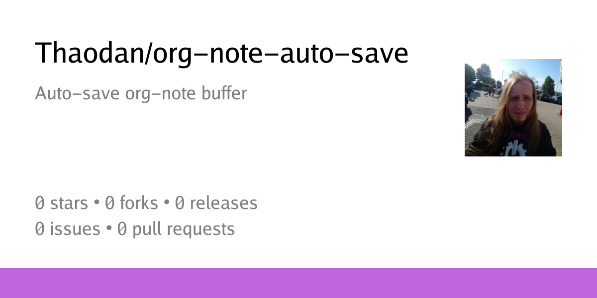 Thaodan/org-note-auto-save: Auto-save org-note buffer - Codeberg.org