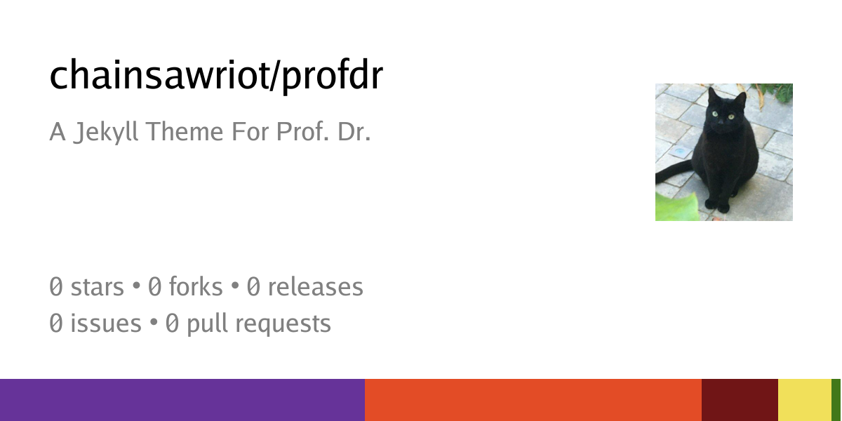 chainsawriot/profdr: A Jekyll Theme For Prof. Dr. - Codeberg.org