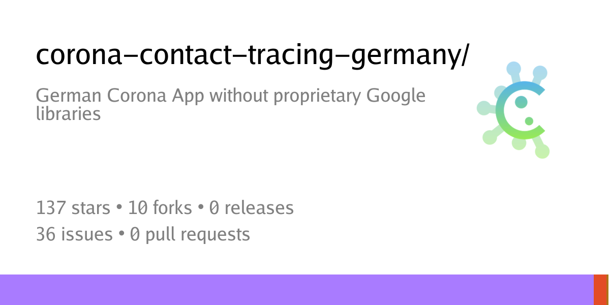 corona-contact-tracing-germany/cwa-android: German Corona App without proprietary Google libraries - Codeberg.org