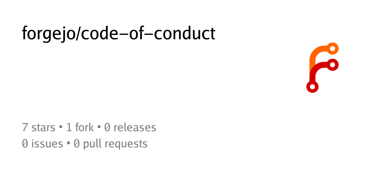forgejo/code-of-conduct - Codeberg.org