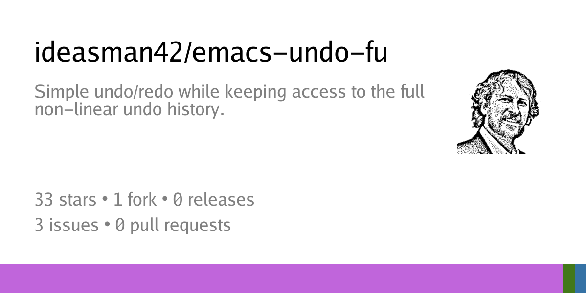 ideasman42/emacs-undo-fu: Simple undo/redo while keeping access to the full non-linear undo history. - Codeberg.org