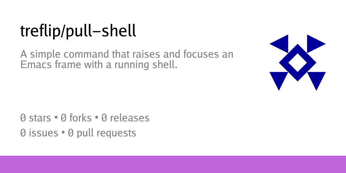 treflip/pull-shell: A simple command that raises and focuses an Emacs frame with a running shell. - Codeberg.org