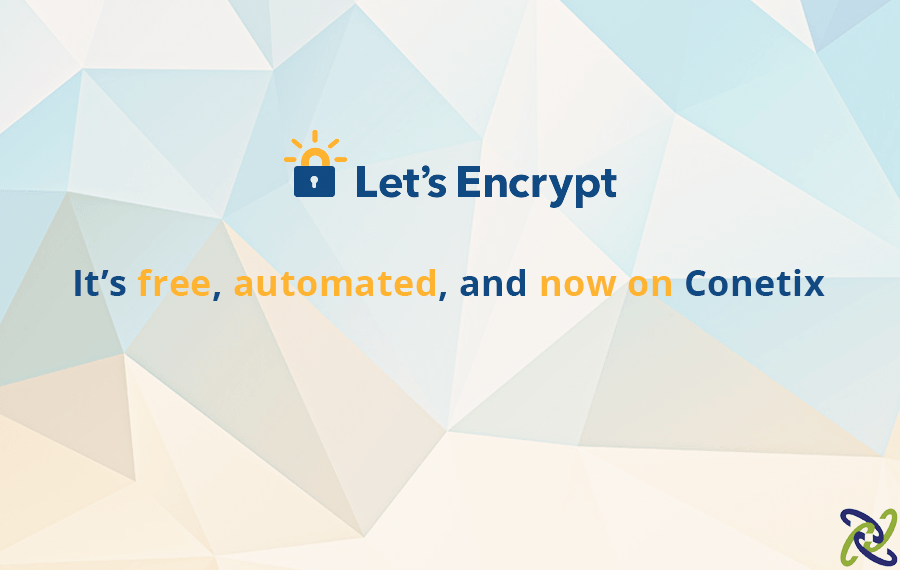 Let's Encrypt FREE certificates now available on all Conetix Hosting • Conetix