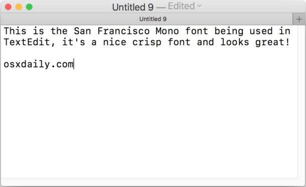 Cómo instalar y usar la fuente SF Mono en Mac con otras aplicaciones
