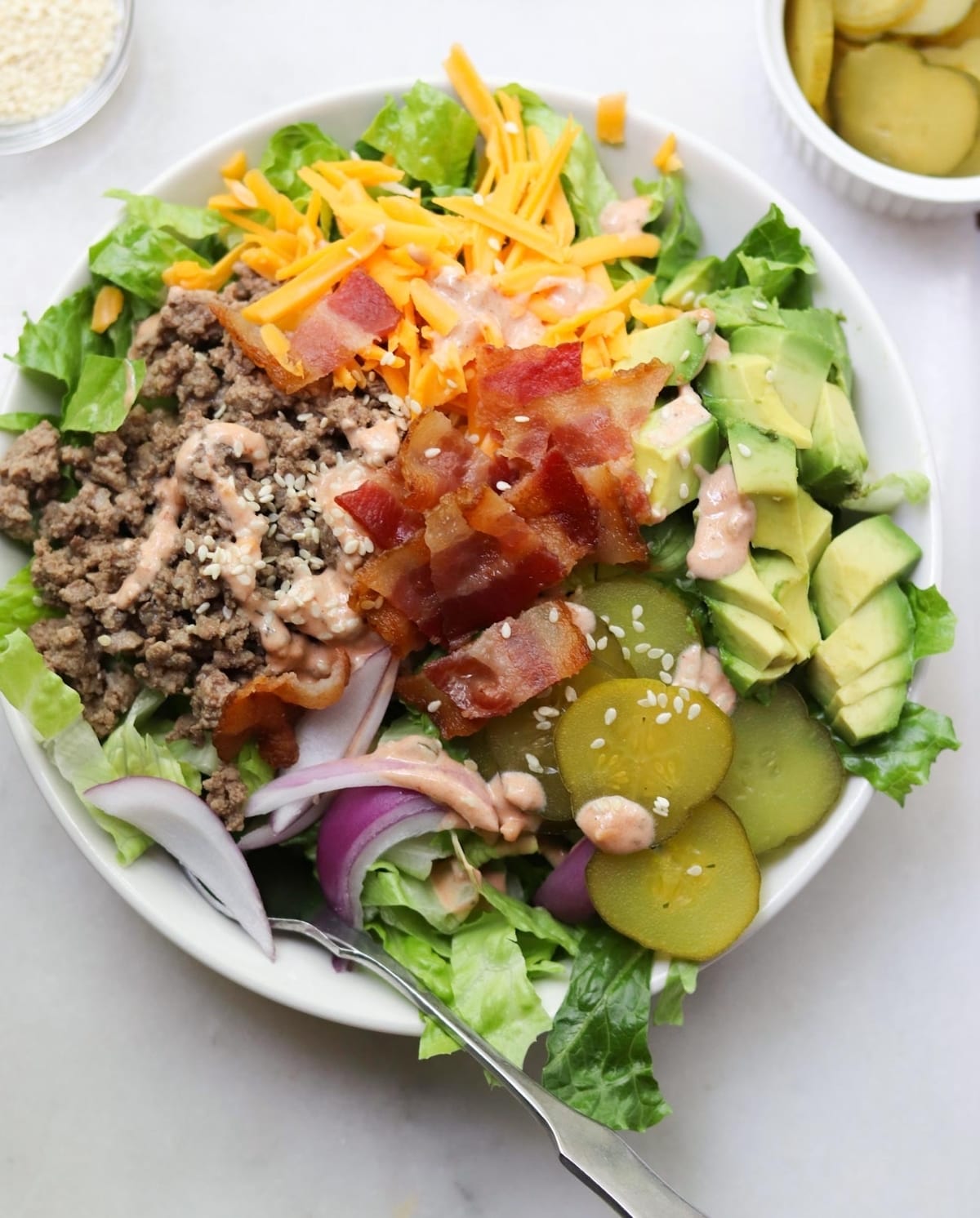Big Mac Salad Bowl | Cook At Home Mom