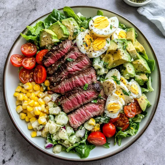 Chopped Salad with Grilled Steak - Perfect Summer Main Dish - Cooking Keys