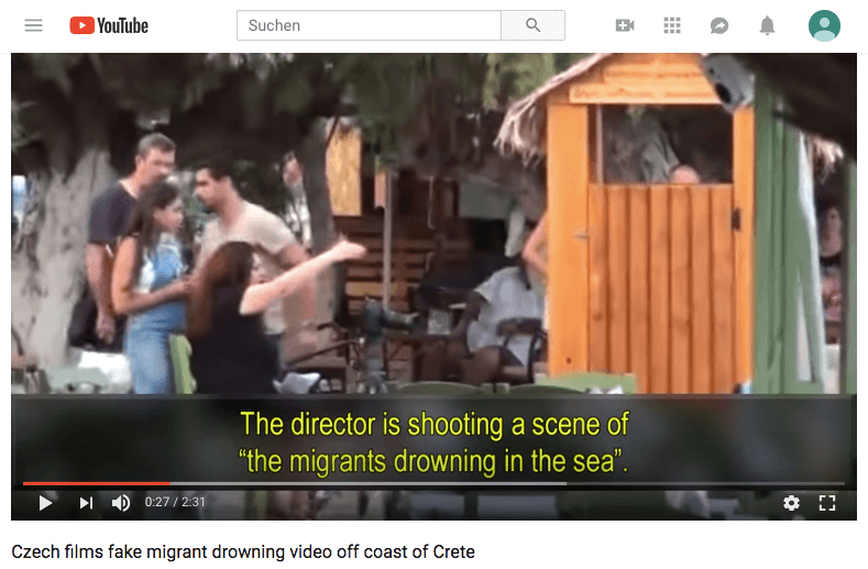 Nein — Diese Filmcrew inszeniert kein Ertrinken von Flüchtlingen - correctiv.org