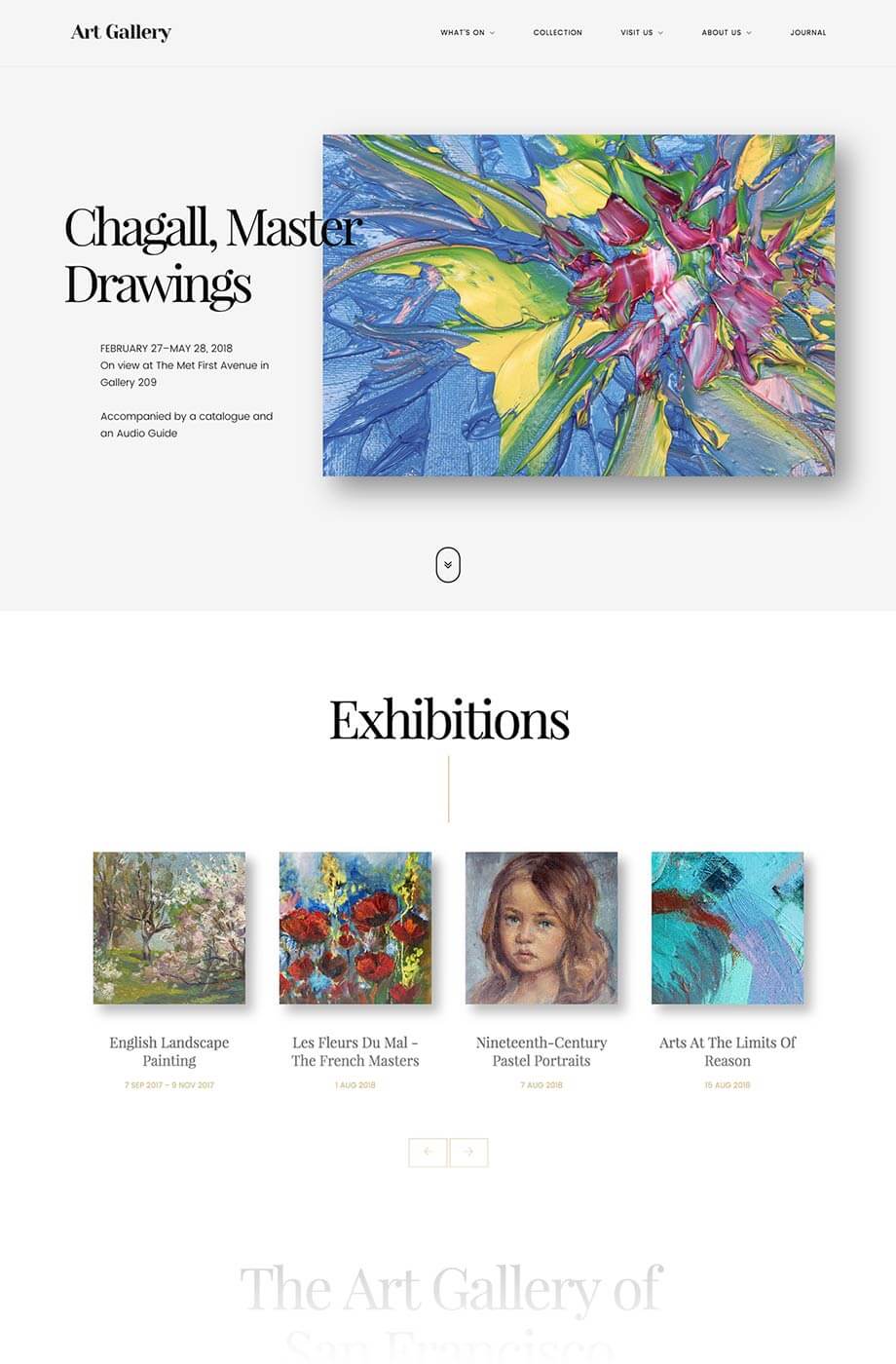 Art Gallery WordPress Theme - Arte by Curly Themes