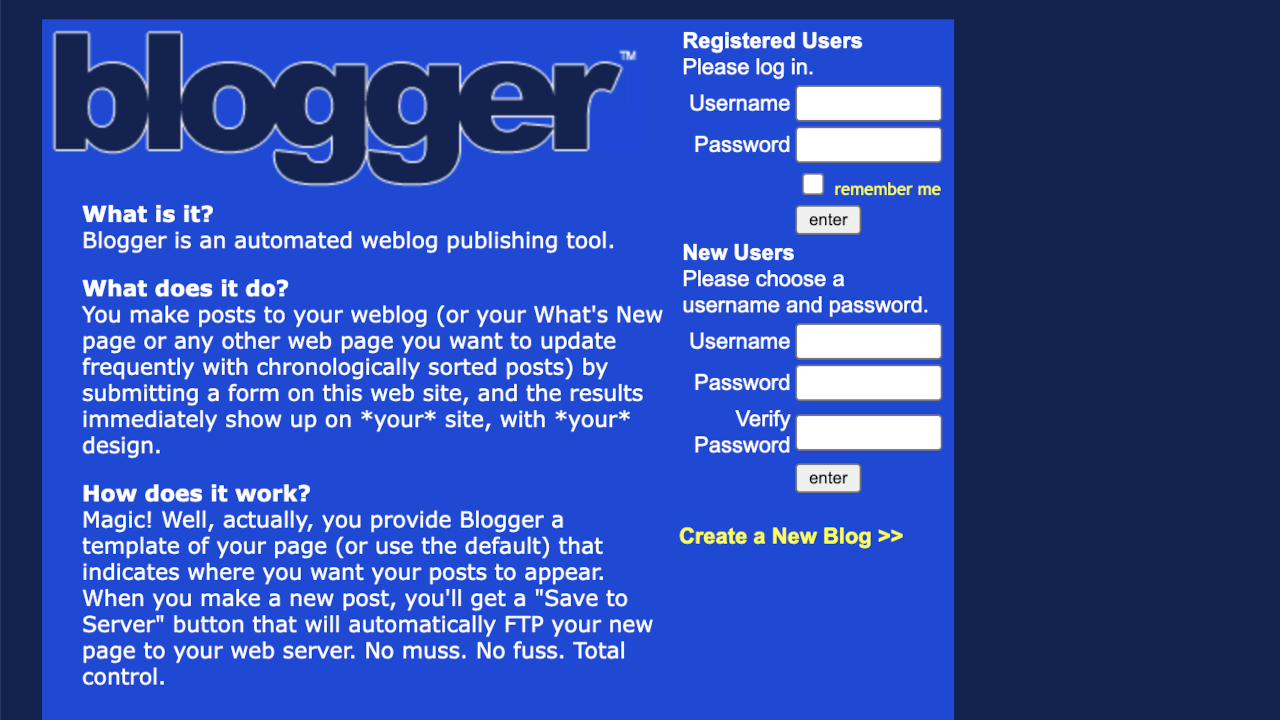 1999: Blogs Burst Onto the Scene, but RSS Is Slow To Settle | Cybercultural