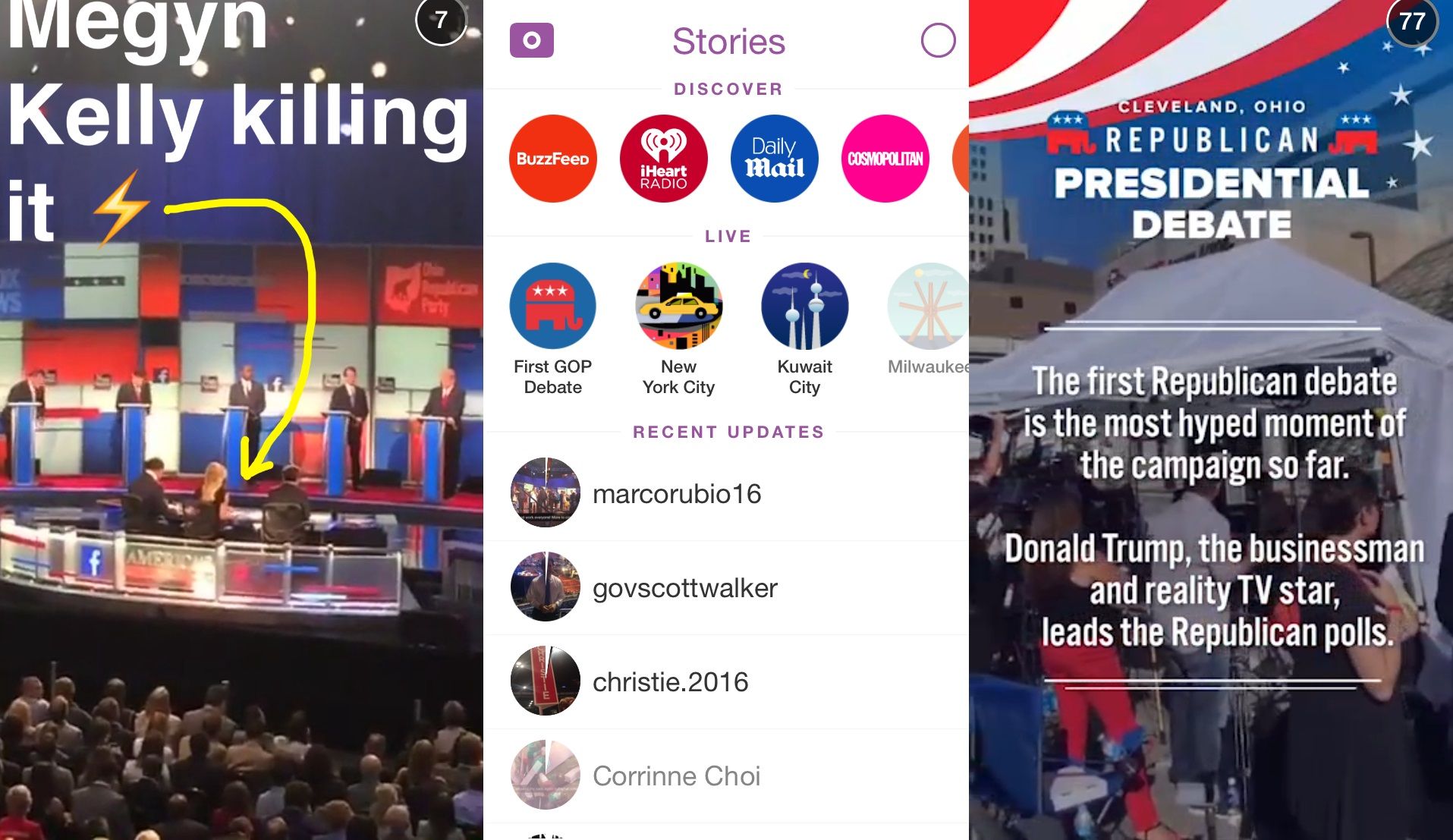 Snapchat’s GOP Debate Recap Hooked Millions Of Post-TV Millennials | IBTimes