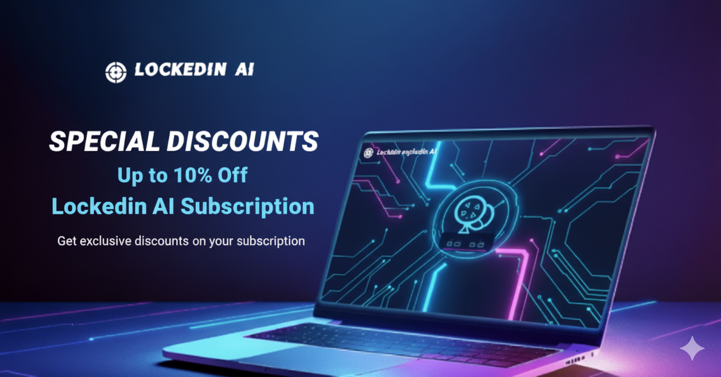 Special Discounts - Up to 10% Off LockedIn AI Subscription