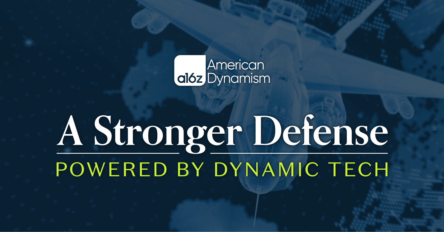 Why America Needs Dynamic Defense Reform | Andreessen Horowitz