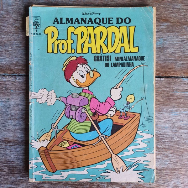 REVISTA EM QUADRINHOS ANTIGA ALMANAQUE PROFESSOR PARDAL NUMERO 1.