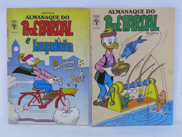 2 GIBIS ALMANAQUE DO PROFESSOR PARDAL VOLUMES 1 E 3, BOM ESTADO!