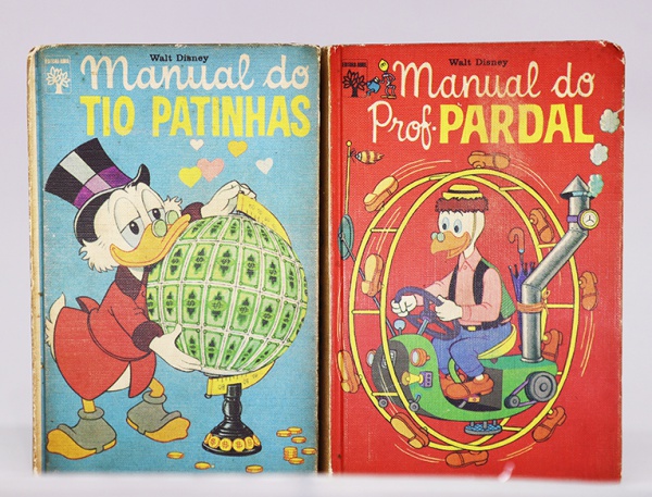 2 Manuais da Disney Professor Pardal e Tio Patinhas 1972.
