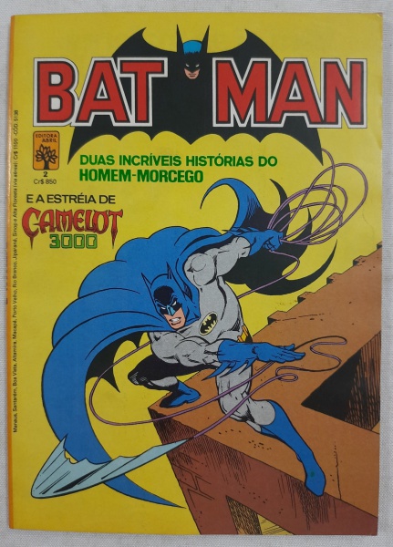 Revista ` Batman 1a Série Abril `, número 2, editora Abril Cultur