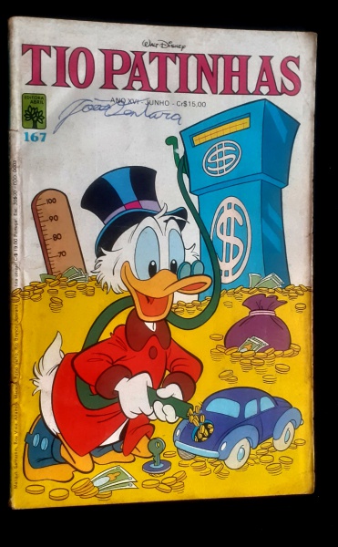 GIBI TIO PATINHAS Nº 167, BOM ESTADO DE CONSERVAÇÃO, ASSINATURA N