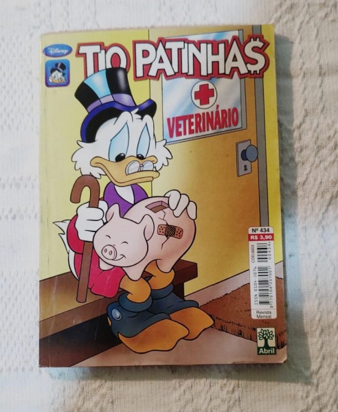 Livro em quadrinhos Disney - Tio patinhas + veterinário -livro