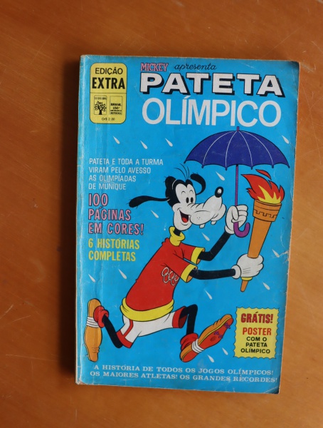 Colecionismo - HQ ou gibi Mickey apresenta Pateta Olímpico, ano 1