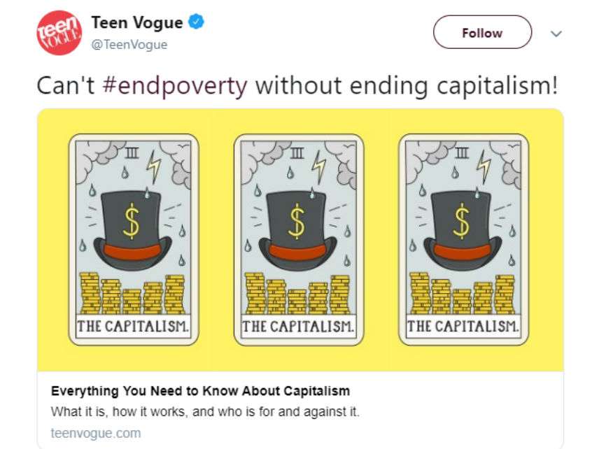 Turns Out the Internet Has Something to Say About Teen Vogue Trying to End Capitalism