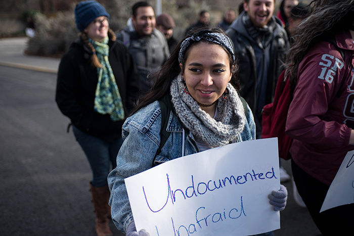 Students protest for sanctuary campus – The Daily Evergreen