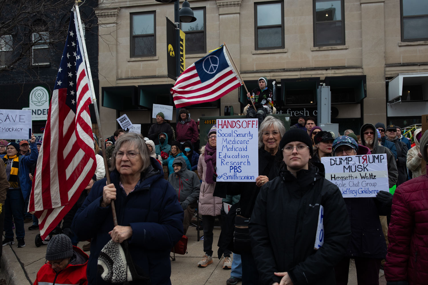 Photos: "Hands Off" Protest in Iowa City - The Daily Iowan
