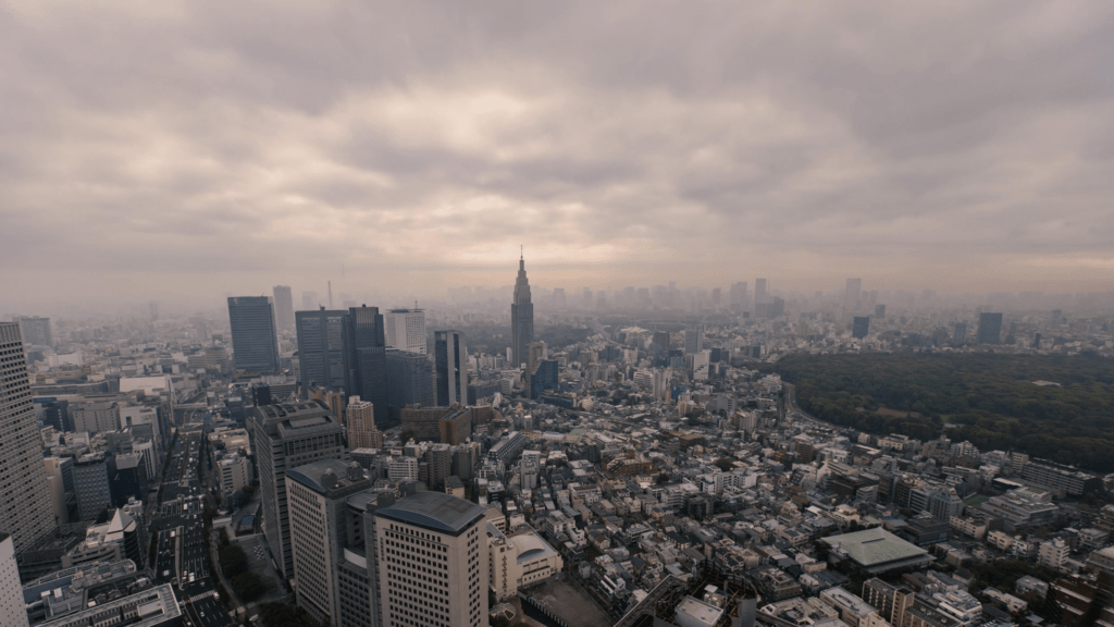 Ominous Clouds and Smog in Asia 4k Royalty Free Stock Video