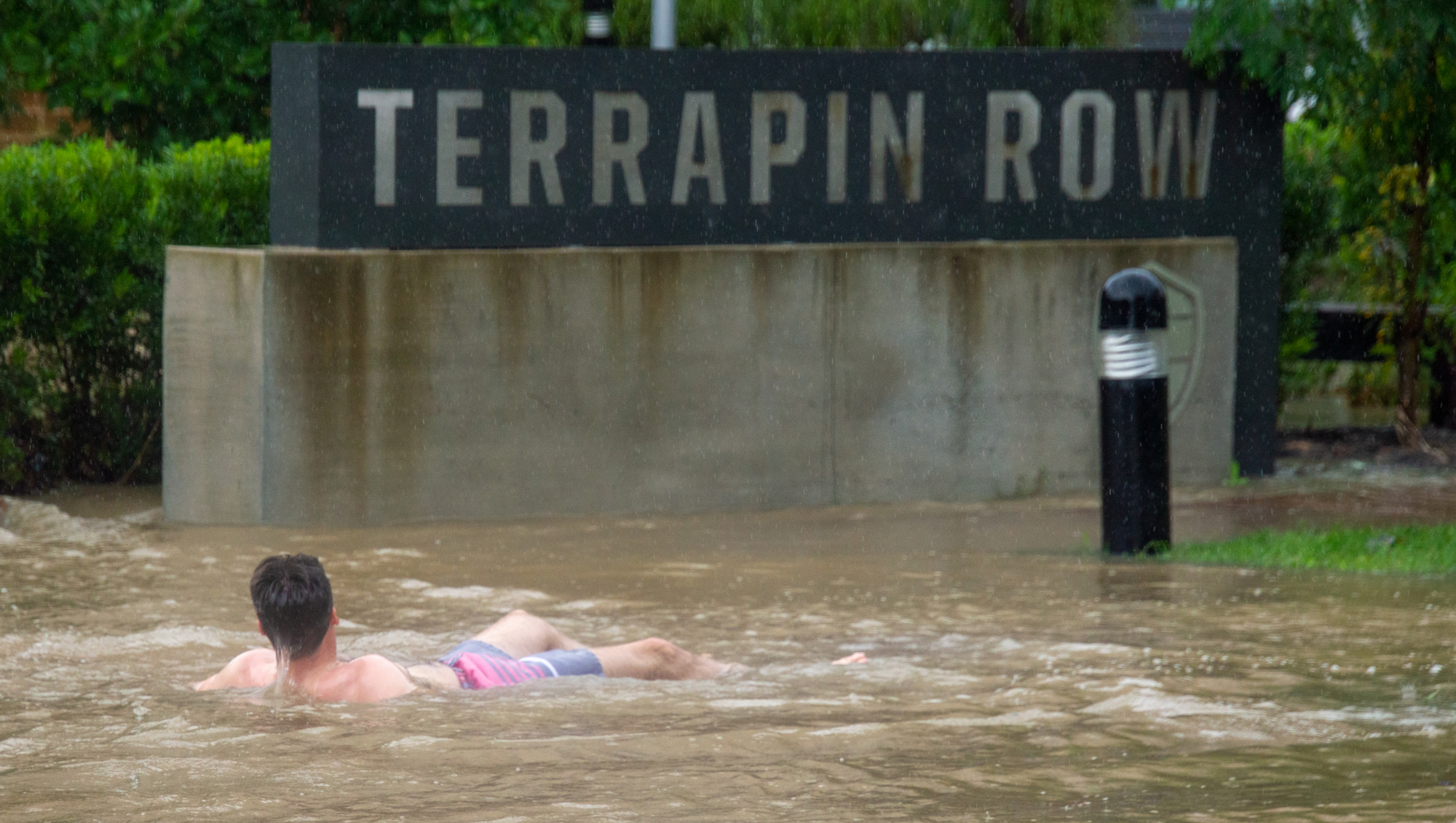 Thunderstorm brings flooded roads and standing water to College Park