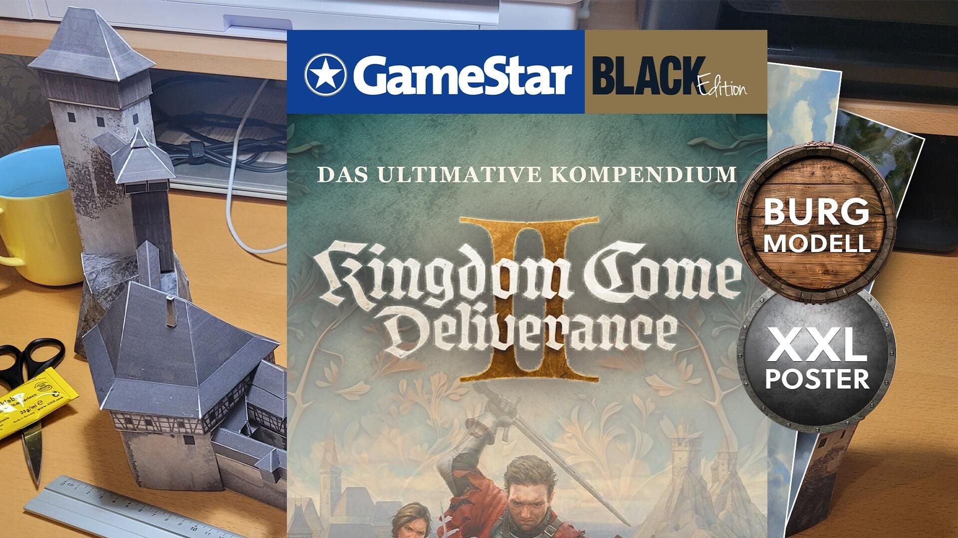 GameStar: Print kann mehr: Kingdom Come Deliverance 2 Sonderheft mit exklusivem Burg-Bastelbogen