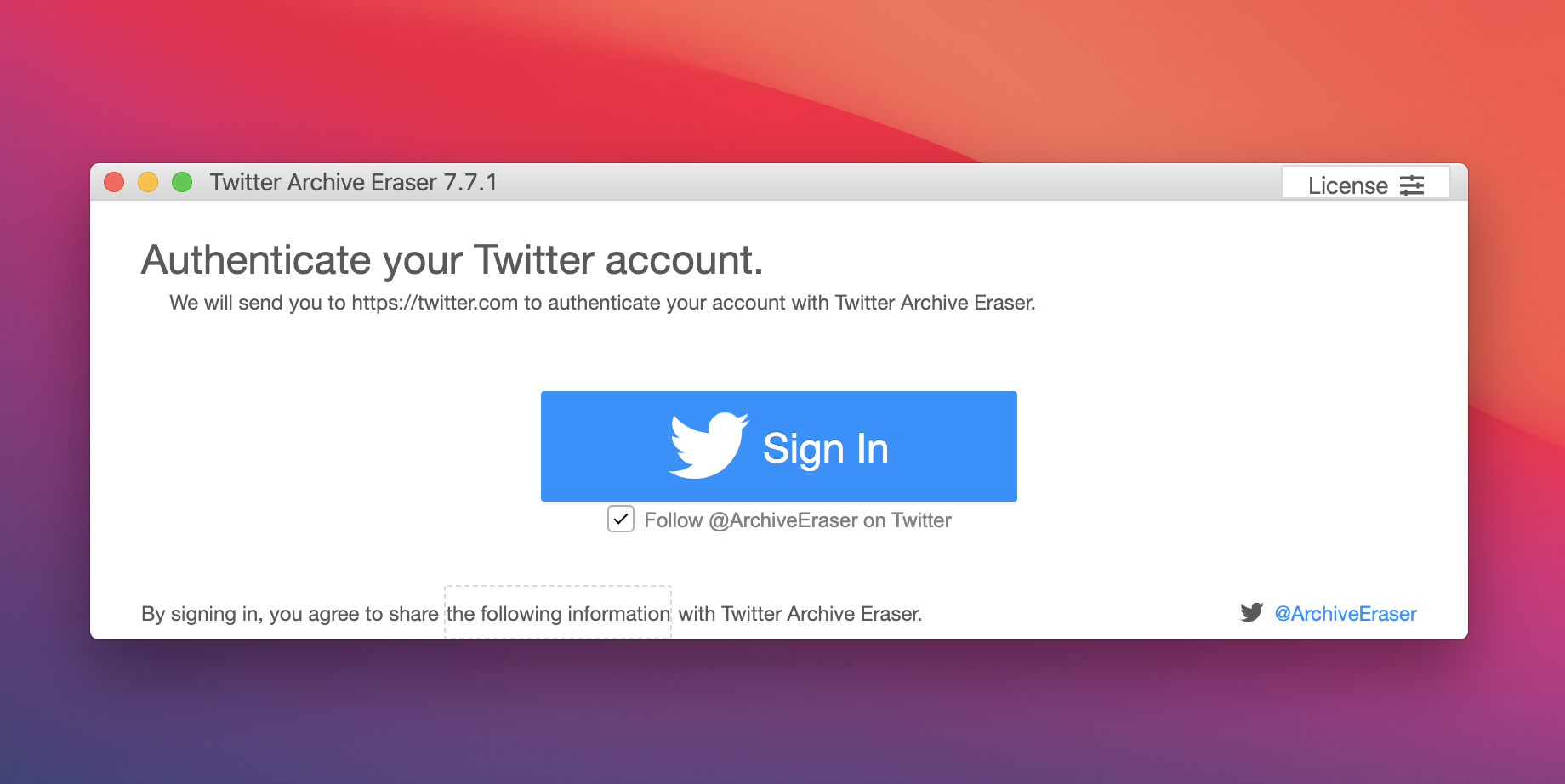 Delete Tweets in bulk with Twitter Archive Eraser