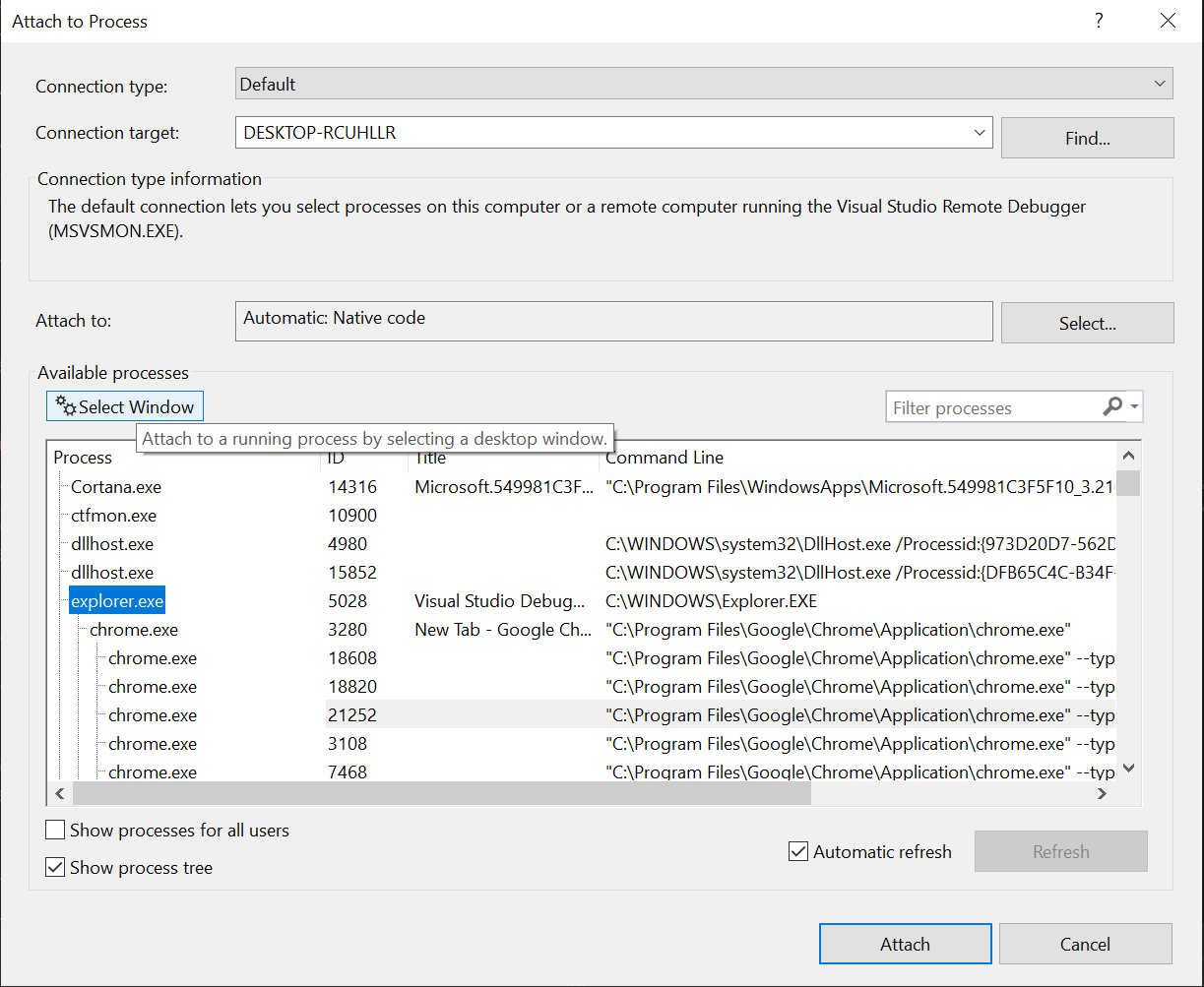 New Improved Attach to Process Dialog Experience - Visual Studio Blog