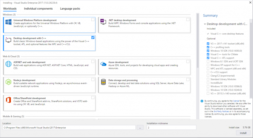 The Lightweight Visual Studio 2017 Installer - C++ Team Blog