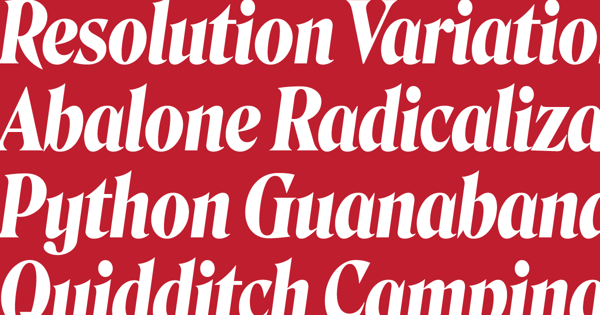 January’s font of the month: Roslindale Variable Italic | David Jonathan Ross